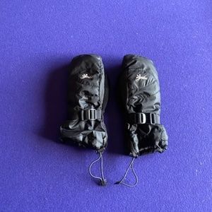 Gordini Black Snow Mittens Girls Size Small